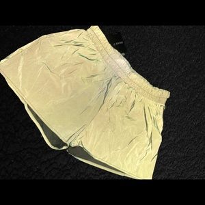 NEW 3M Reflective Rave Festival Grey Iridescent Short